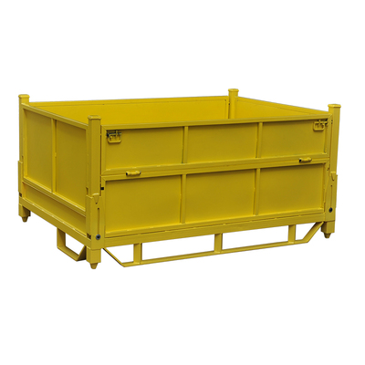 Torin常熟通润LK53金属周转铁板箱可堆叠仓储整理设备铁板周转箱喷塑金属料板箱