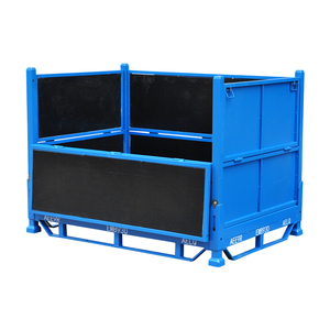 Torin常熟通润DZ185折叠铁箱仓储整理设备铁板周转箱供应金属周转铁板箱金属料箱