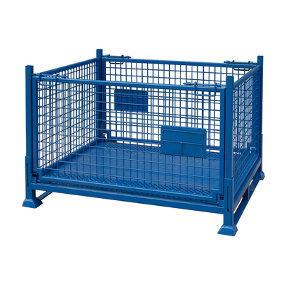 Torin常熟通润SWK8007折叠式钢制铁丝网格料箱仓库堆垛框子周转笼仓储笼